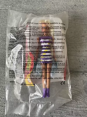 Buy McDonalds Happy Meal Toy - Barbie 1998 - Barbie In Purple Stripy Dress & Beads • 7.99£