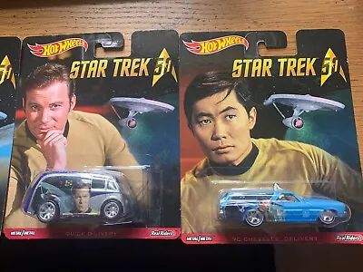 Buy Star Trek 50th Anniversary Hot Wheels Real Riders Set Of Two Cars • 20£