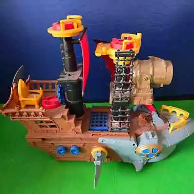 Buy Fisher-Price Imaginext Shark Bite Pirate Ship Toy (No Figures Or Darts) • 13.99£