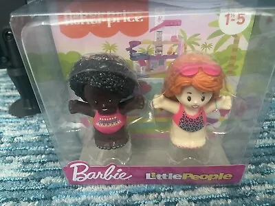 Buy Fisher Price Little People Barbie Set Of 2 Swimmer Figures • 10£