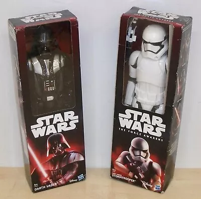 Buy Star Wars 12 Inch Darth Vader  & Stormtrooper Action Figures - Hasbro Brand New • 29.99£