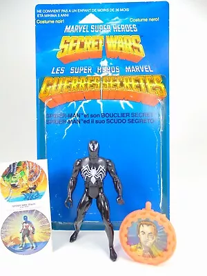 Buy Secret Wars Wars Secret Spiderman Black Mattel Vintage 1984 France + Cardback • 131.41£