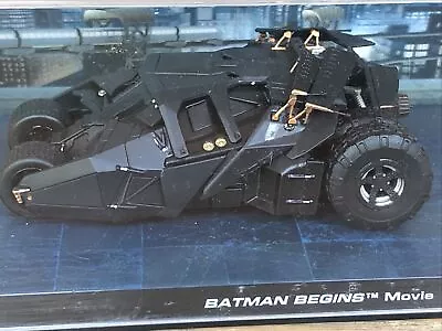Buy Batman Begins Movie Batmobile Black 1:43 4” Diecast Eaglemoss 2015 • 14£
