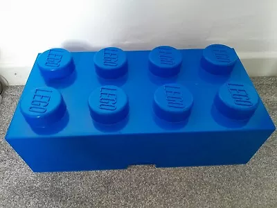 Buy Lego Storage Brick Box Large 8 Studs On Top Blue • 18£