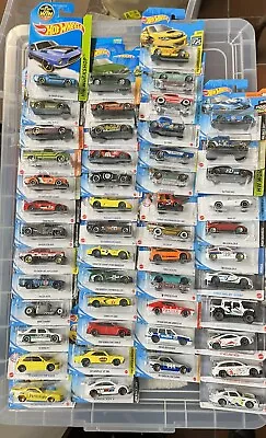 Buy Hot Wheels Job Lot Collection Bundle 50 Car Set Porsche Bentley Bmw Merc Forza • 106£