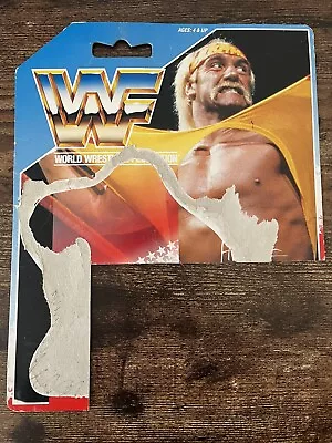 Buy WWE Hulk Hogan Hasbro Wrestling Figure Part Backing Card Only WWF Series 1 1990 • 2.49£