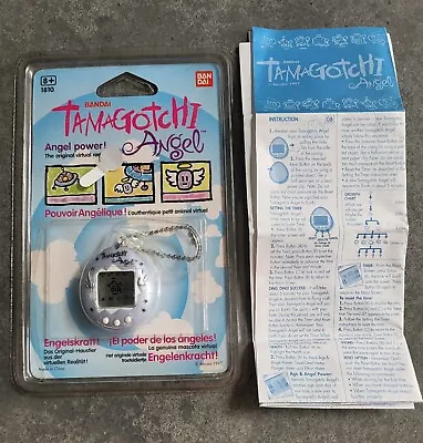 Buy Tamagotchi Angel 1st Generation - Original Bandai 1997 - Blue/White/ Silver • 32£