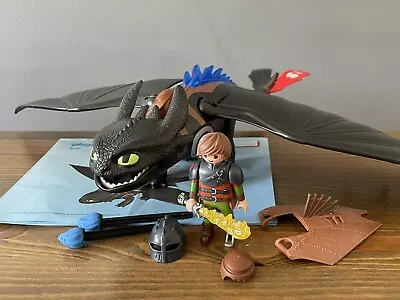Buy Playmobil How To Train Your Dragon Toothless & Hiccup Set 9246 • 35£