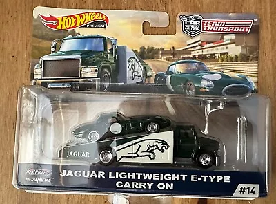 Buy Hot Wheels Team Transport Jaguar Lightweight E Type + Transporter On Real Riders • 34.50£