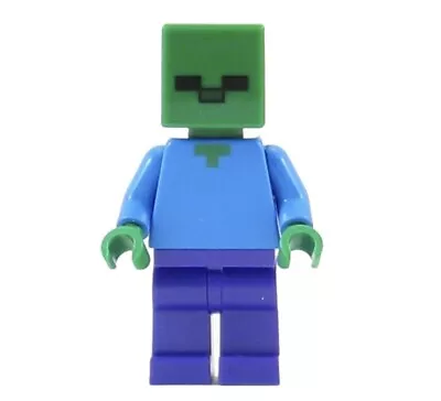 Buy LEGO Minecraft Zombie Steve Minifigure Min010 From Set 21147 21118 21128 21134 • 3.49£