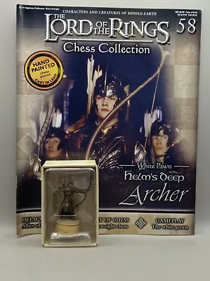 Buy Eaglemoss Lord Of The Rings Chess Collection Helm's Deep Archer Issue 58 + Mag • 25£