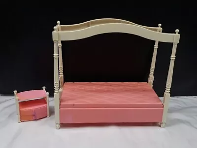 Buy VINTAGE BARBIE MATTEL Dream Bed Canopy Bed  • 10.12£