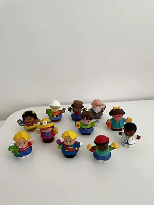 Buy Kids Vintage Fisher Price Little People Set Of 11 Mixed People Figures No Dups • 24.95£
