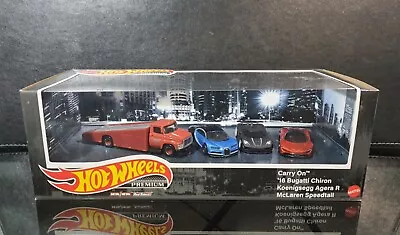 Buy Hot Wheels Premium Diorama 1/64_ McLaren Speedtail / Koenigsegg Agera / Bugatti • 55.64£