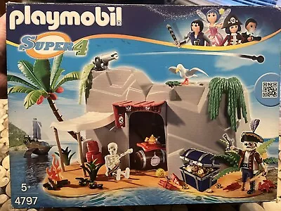 Buy Boxed Playmobil Super 4 4797 Pirates Cave • 9.99£