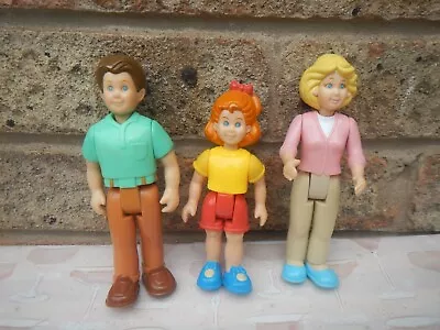 Buy Vintage Fisher Price Little Tikes Family Figures Mum Dad Little Girl • 14.99£