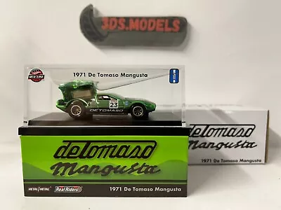 Buy Hot Wheels RLC Redline Club Exclusive 1971 DE TOMASO MANGUSTA GREEN • 39.95£