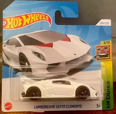 Buy Hot Wheels Lamborghini Sesto Elemento White HW Exotics 2024 Die-cast • 3.85£