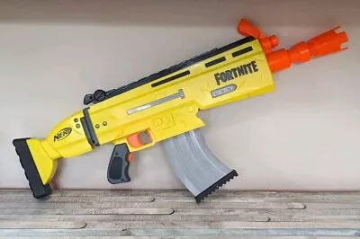 Buy Nerf Fortnite AR-L Elite Dart Blaster 2018 Gold Scar Gun Hasbro Epic Games BR  • 18.99£