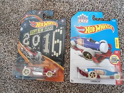 Buy Hot Wheels Carbonator - 2 Car - Boxed - 2016 And 2017 Happy New Year Bottle Cars • 7£