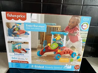 Buy Fisher Price 2-sided Steady Speed Walker Easier First Steps Boxed 50+ Sounds New • 35£