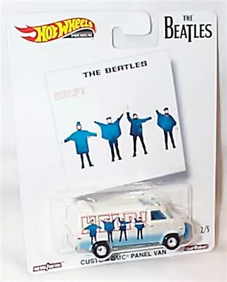 Buy The Beatles Help Custom GMC Panel Van Hot Wheels Van, Real Riders Collectable • 14.95£