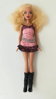 Buy 2006 Barbie My Scene Rebel Style Kennedy Doll Pink Ruffle Belted Mattel RARE • 59.68£