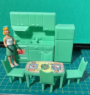 Buy Vintage Dollhouse Kitchen Complete Fisher Price Please Read • 4.99£