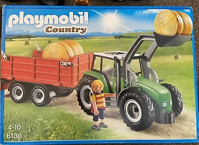 Buy Playmobil Country Tractor And Trailer With Figure 6130 Ages 4-10 • 19.50£