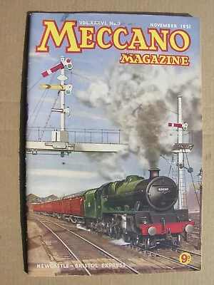 Buy 1951 MECCANO MAGAZINE Nov Thames Haven, SS United States, Wyre Estuary Cables • 8£