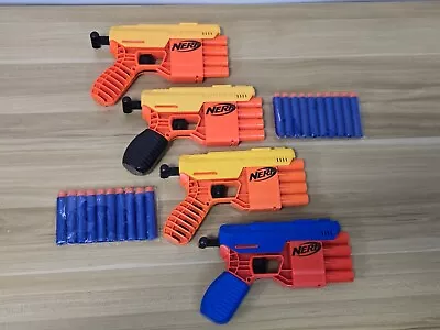 Buy NERF Gun Bundle Alpha Strike Fang Pistol X4 + Bullets. Party Pack, War • 12.99£