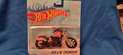 Buy Hot Wheels 1/18 Scale Motorcycle Rollin' Thunder New On Card • 5.99£