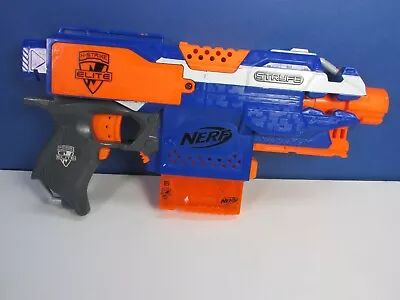 Buy Blue NERF STRYFE BLASTER GUN Toy N-STRIKE ELITE Motorised Dart Fire • 19.53£