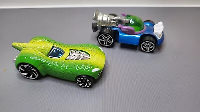 Buy Disney Pixar Toy Story Hot Wheels Rex Dinosaur & Alien Die-Cast Cars Set • 4.99£