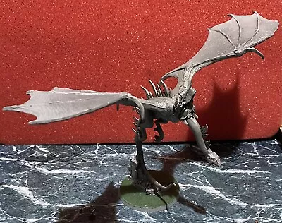 Buy Winged Nazgul Ringwraith On Fellbeast LOTR / Warhammer / Lord Of The Rings Metal • 40£