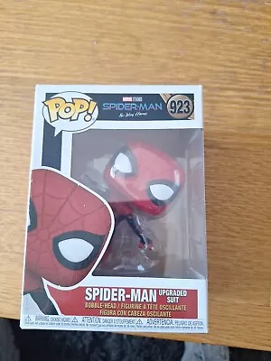 Buy Funko POP #923 Spider-Man (Upgraded Suit) Marvel No Way Home With POP Protector • 10£