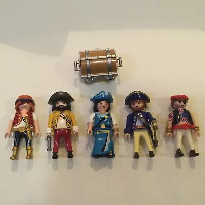 Buy Playmobil Figures Bundle: Pirates X 5 & Treasure Chest • 11.50£