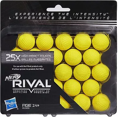 Buy Nerf Series Rival Pack Box 25 Balls Ammo Refill Original HASBRO B1589 • 12.74£