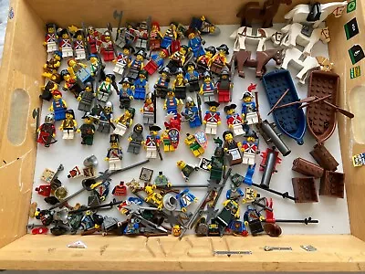Buy Lego Joblot  Minifigures Knights ,soldiers, Pirates Vintage Plus Lots Of Extras • 41£