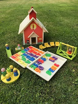 Buy Vintage Fisher Price 1971 'Play Family School' Children's Playset • 29.99£