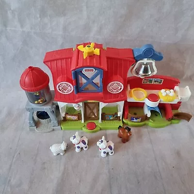 Buy Fisher- Little People Caring For Animals Farm Playset Lights And Sounds Working • 21.99£