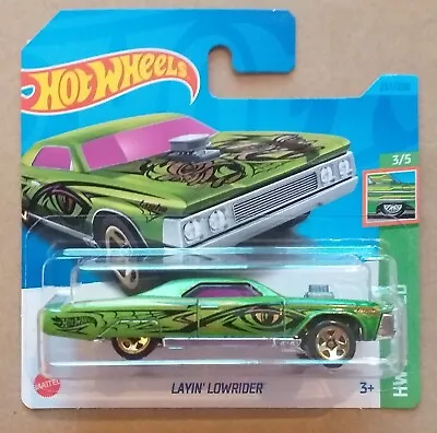 Buy Hot Wheels 2023 Layin' Lowrider, Metallic Green, Short Card. • 3.99£