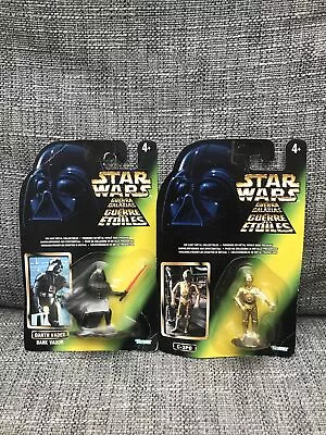 Buy Kenner Star Wars Power Of The Force Die Cast Figurines - Darth Vader C-3PO • 14.99£