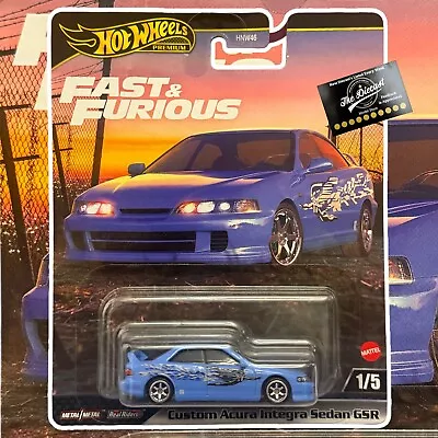 Buy Hot Wheels Premium Fast And Furious Custom Acura Integra Sedan Gsr • 9.99£