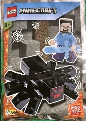 Buy Minecraft LEGO Foilpack 662207 Steve With Spider Foil Pack Rare Collectable • 6.45£