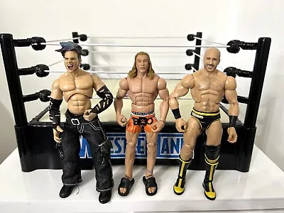 Buy WWE Wrestling Figures Elite Bundle X3 Jeff Hardy Matt Riddle Cesaro Jakks WWF • 9.49£