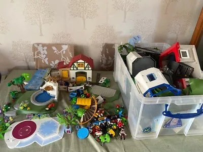 Buy Playmobil  Huge  BUNDLE Job Lot Figures Police Zoo And Many Other Items Spares • 40£