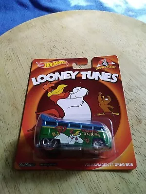 Buy Hot Wheels 1.64 Volkswagen T1 Drag Bus Very Rare On Blister Looney Tunes • 22£