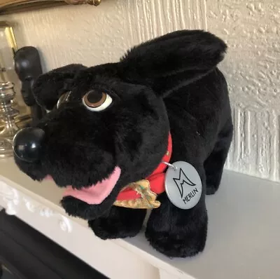 Buy Hasbro Black Plush Dog Called Merlin • 3.75£