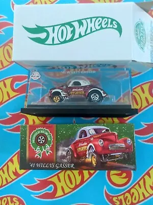 Buy Hot Wheels 2022 Holiday Car 41 Willys Gasser Red Line Club Super Treasure... • 10.50£